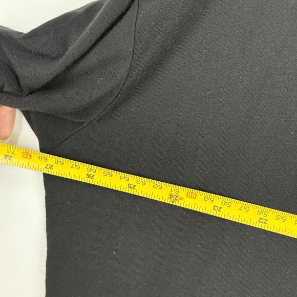 Women's Time &Tru Short Sleeve Rounded Hem Black T-Shirt XXL (20) - Picture 9 of 10